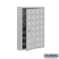 Salsbury Cell Phone Storage Locker - with Front Access Panel - 7 Door High Unit (5 Inch Deep Compartments) - 20 A Doors (19 usable) and 4 B Doors - steel - Surface Mounted - Master Keyed Locks