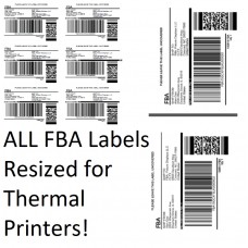 Amazon FBA Label Split Resizer Software Print Direct  to Thermal Printer Free Labels 1-Month Subscription SPLITALL-1MONTH