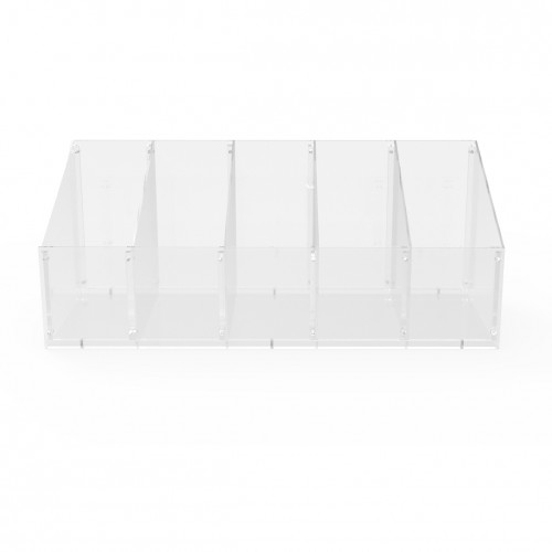 FixtureDisplays® Flat Top Plexiglass Acrylic Container with Lid