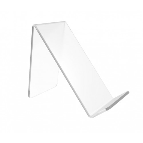 FixtureDisplays® Unit of 10 Plaxiglass Acrylic Easel Stand Book Holder  Product Glorifier With Lip 2.5 Wide 100830-10Pk