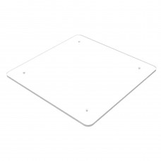 FixtureDisplays® 5mm (3/16 nominal) Thick Clear Acrylic Plexiglass Sheet  6X6 Square Pre-drilled with 4 Countersink Holes 10136 6X6-2PK