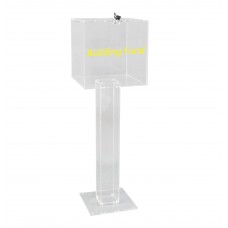 FixtureDisplays Church Steeple Box Collection Box Tithing Donation Box Fundraising Charity Box with Cross 21397-C-FBA