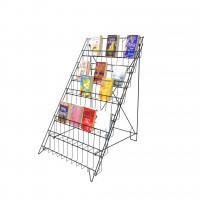 Up to 9.9 Wide 16 Adjustable Pockets Display Rack, Greeting Post Card  Christmas Holiday Spinning Rack Stand. Pocket Size: 4.5-9.9 Wide X 5.8  Tall, 16 Pockets 11602-L-DOUBLE-BLK 