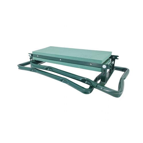 FixtureDisplays Upgraded Garden Kneeler Seat 24 Wide Soft Kneeling Pad Garden Tools Stools Garden Bench with 2 Large Tool Pouches Outdoor Foldable Sturdy Gardening Tools for Gardeners Green 15299 
