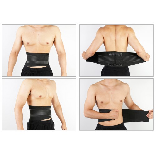 FixtureDisplays® Back Brace Work Belt Non-Slip Lumbar Support 42-48 Waist  Lower Back Pain Relief Belt From Disc Herniation, Sciatica Or Scoliosis  Product Weight 10 oz 15407