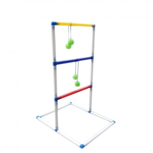 FixtureDisplays Ladder Toss Game Set with 6 Bolos Backyard Family Kid Games 16856-NPF 