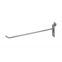 FixtureDisplays 6 Slatwall Hook Steel Chrome Plated Commercial Retail Store Display POP Hooks 1748-6-NF 