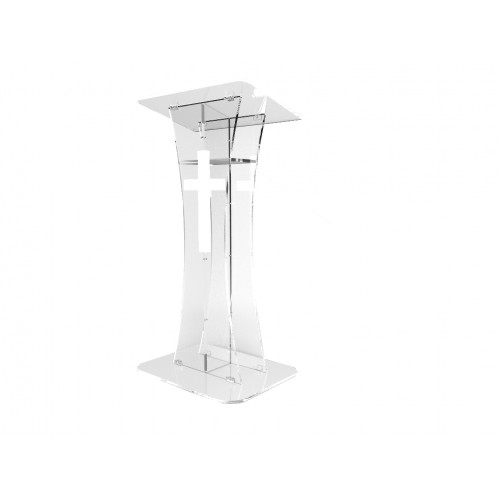 Acrylic Podium Lectern Church Pulpit Plexiglass Clear Furniture Tabletop New 