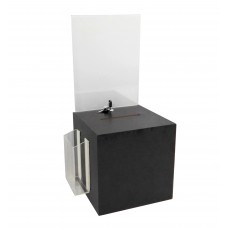 Fixturedisplays Metal Donation Poster Stand Suggestion Box Charity4 Fundraising Tithes Offering 11063+10918-GREEN