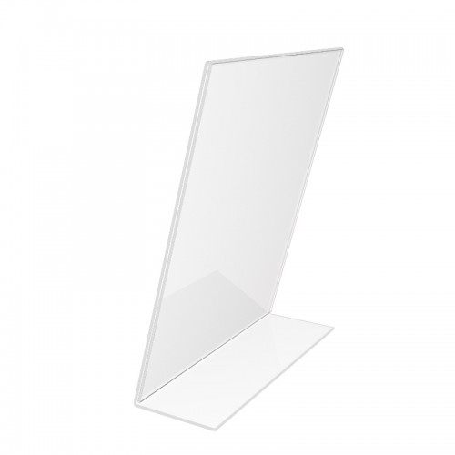 5.5 x 8.5 Clear Acrylic Sign Holder with Slant Back Design Portrait,  Vertical Picture Frame