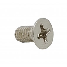 FixtureDisplays 100PK M4 X 4mm Pitch 0.7mm Round Head Metric Screw Phillips Drive Carbon Steel Nickel Plated Cross Recessed 304697 