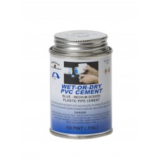 FixtureDisplays® Wet-Or-Dry PVC Cement (Blue) - Medium Bodied 1 qt. Each 07081-BLACKSWAN-1PK