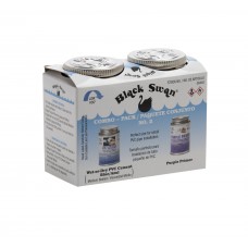 FixtureDisplays® Combo Pack No. 2 - Wet-Or-Dry PVC Cement (Blue) - Medium Bodied & Purple Primer - Cut Case 1/4 pt. Each 08440CC-BLACKSWAN-1PK