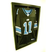 FixtureDisplays® Large Jersey Display case Glossy Black P30BJ 100002