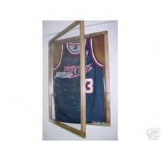 FixtureDisplays® Small Walnut Jersey Display Case 100009