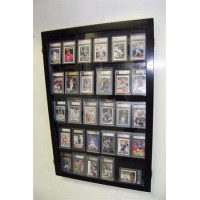 FixtureDisplays® 30 Graded Baseball Card display Case PSA beckett DEEP 100092