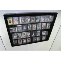 FixtureDisplays® 36 Horizontal Graded Baseball Card display Case DEEP PSA Beckett 100093