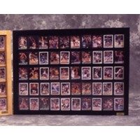 FixtureDisplays® Black 50 Baseball card displays case will hold 50 ungraded baseball cards 100096