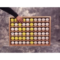 FixtureDisplays® 60 Baseball or Hockey Puck Display case 100128