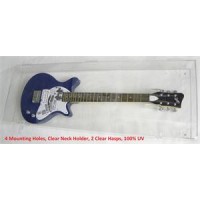 FixtureDisplays® Horizontal Acrylic guitar display case 100147