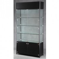 Lighted Tower Display Case with Three Adjustable Shelves 100278