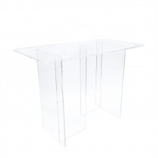 FixtureDisplays® Clear Acrylic Dinning Table, Church Communion Table, Tradeshow Display Table 42