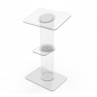 FixtureDisplays® Clear Church Pulpit Event Lectern Plexiglass Acrylic Debate Podium School Simplicy Design 23.2