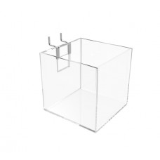 FixtureDisplays® Plaxiglass Acrylic Brochure Holder Small Candy Bin Dump Bin Cube Slatwall  Countertop 100800