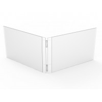 FixtureDisplays® Dual Frame Displays Four Graphics Acrylic Sign/Menu Photo Literature Holder for 5.5 X 8.5