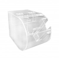 FixtureDisplays® Plexiglass acrylic slatwall candy bin, 9.5