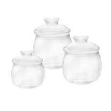 FixtureDisplays® Case of 12 Plexiglass Acrylic Candy Jars - 1 Gallon (LG) with Removable Round Knob Lid 100881