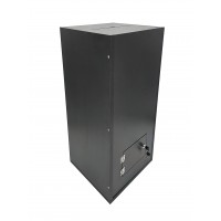 FixtureDisplays® Black Wood (MDF) Floor Standing Charity Box Donatoin Suggestion Ballot Box 14.8 X 14.8 X 31.5