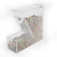FixtureDisplays® Tall Classic Topping Dispenser with Magnetic Hinged Lid 100999