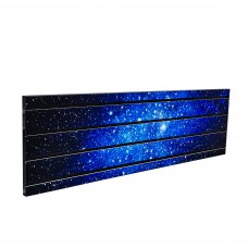 FixtureDisplays® Horizontall Slatwall Panel with Laminated Art 40 Inches Wide x 12 Inches Tall Star Universe Galaxy 10152-40*12