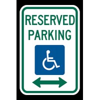 FixtureDisplays® R7-8 Reserved Parking for Persons with Disabilities 12