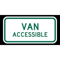 FixtureDisplays® R7-8P Van Accessible Signs 12