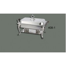 FixtureDisplays® 8 Qt, Full Size Chafer w/ Dome Cover 103335