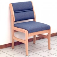 FixtureDisplays® Valley Armless Guest Chair 1040981 MAKE TO ORDER.