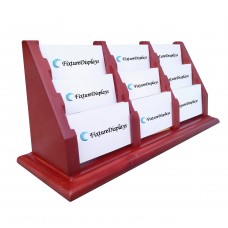 FixtureDisplays® 9-Pocket Business Card Holder Countertop Display Rack 19769