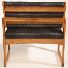 FixtureDisplays® Valley Three Seat Bariatric Chair w/Center Arms 1041974