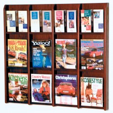 FixtureDisplays® Divulge 12 Magazine/24 Brochure Wall Display w/Brochure Inserts 104305