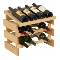 FixtureDisplays® 12 Bottle Dakota Wine Rack with Display Top  104563