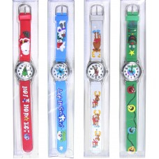 Holiday Fun Watch In 4 Styles * Super Cute! *White ChristMoose 106436-2