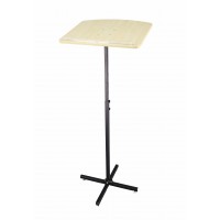 FixtureDisplays® Stand, Metal Adjustable Height and Angle Maple Wood Top, Music Stand 10772 POD