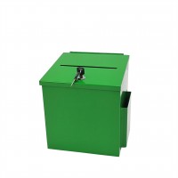 FixtureDisplays® Metal Donation Box Suggestion Box Charity Box Fundraising Box Tithes & Offering Box 8.6