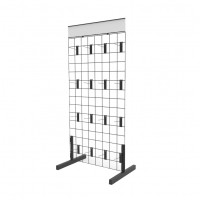 FixtureDisplays® Display, Gridwall Freestanding Wall Rack 11051