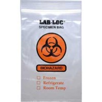 3-Wall Style Specimen Transfer Bag - Printed Biohazard 6