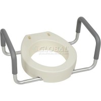Premium Raised Toilet Seat with Removable Arms, Fits Standard Toilets 1119154