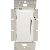 Lutron Digital Fade Dimmer, Single Pole, Multi-Loc, 120V, 1000W, Gloss, White 1119595