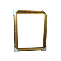 FixtureDisplays® 18x23 Wall Mount Portrait Art Poster Frame Oil Painting Resin Wood Gold Frame 11475